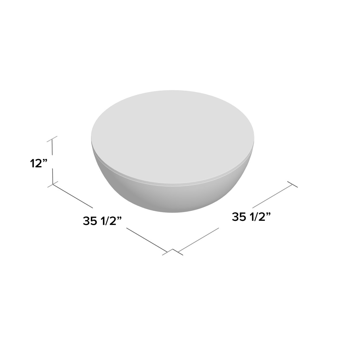 Steelside™ Cassius Solid Wood Drum Coffee Table & Reviews Wayfair Canada